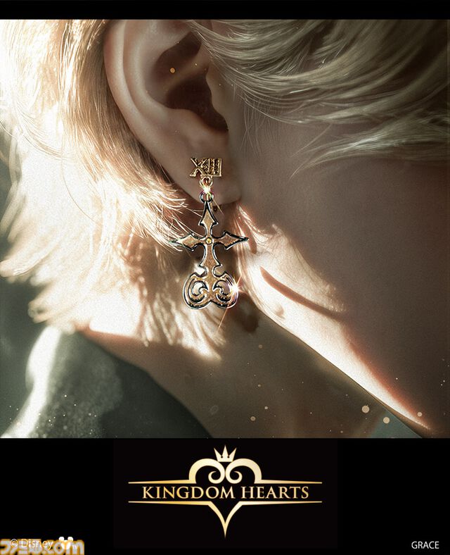 『キングダム ハーツ』キーブレードやXIII機関のシンボルマークがピアス／イヤリングに。優雅なきらめきで耳元を彩る【10月27日17時予約開始】