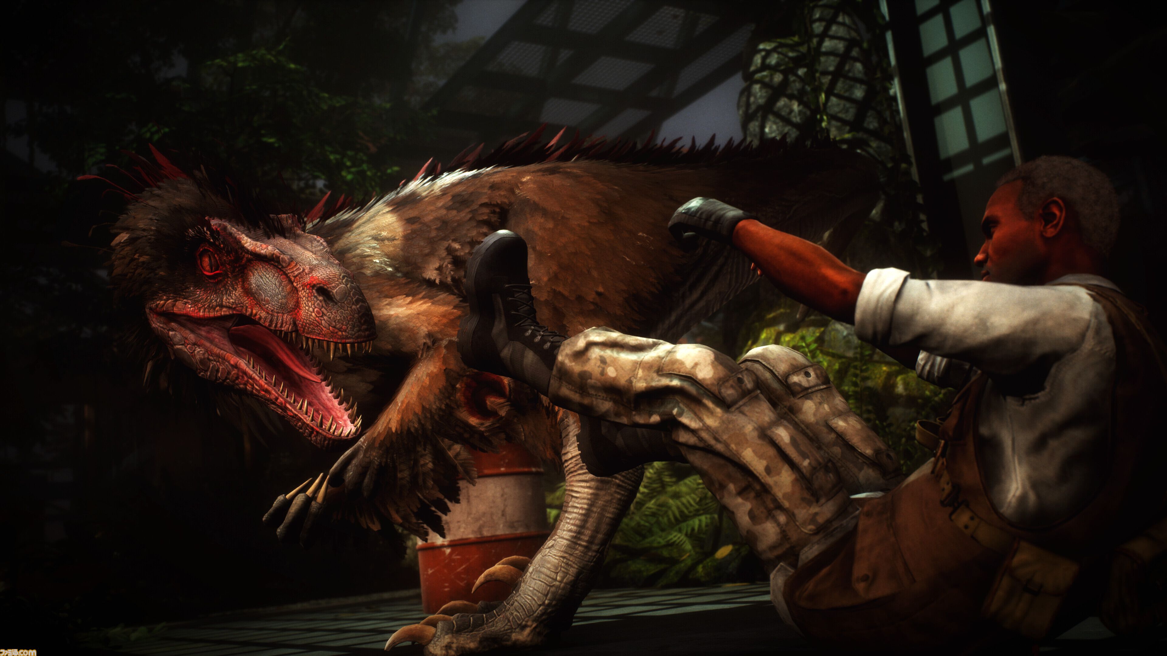 『Deathground』恐竜が徘徊する施設からの脱出を目指す協力型サバイバルホラー。倒す手段なし、被食者の恐怖が味わえる【10月8日発売】
