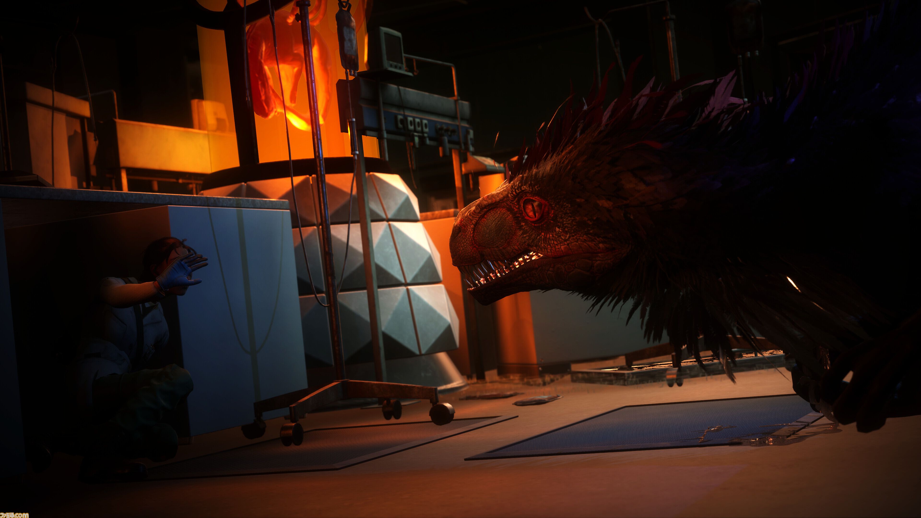 『Deathground』恐竜が徘徊する施設からの脱出を目指す協力型サバイバルホラー。倒す手段なし、被食者の恐怖が味わえる【10月8日発売】