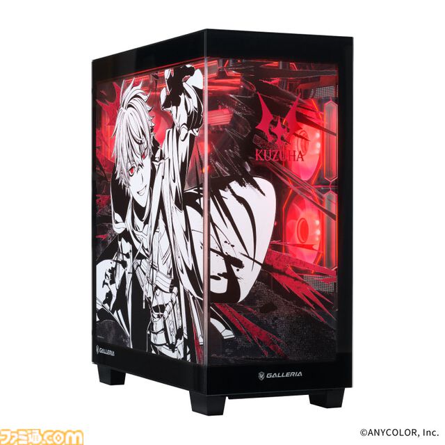 【にじさんじ】葛葉モデルのコラボPCがガレリアより登場。ケースは本田ロアロがデザインを担当、赤く光るLEDライトがかっこいい。本日（10/7）より受注開始