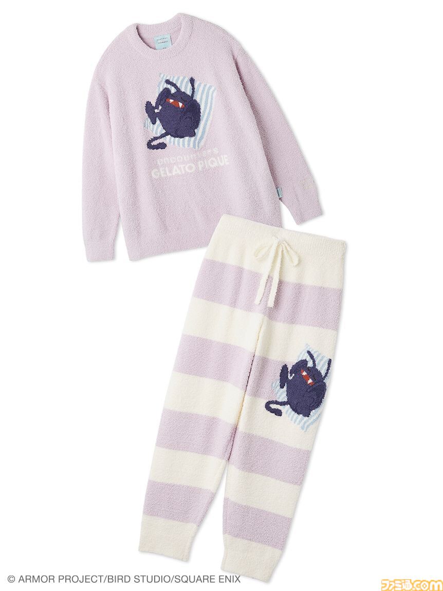 【新品】gelato pique ジェラピケ ドラクエ ルームウェアセット S ドラクエ×ジェラピケ】ふわもこスライムやおひるねドラキーの