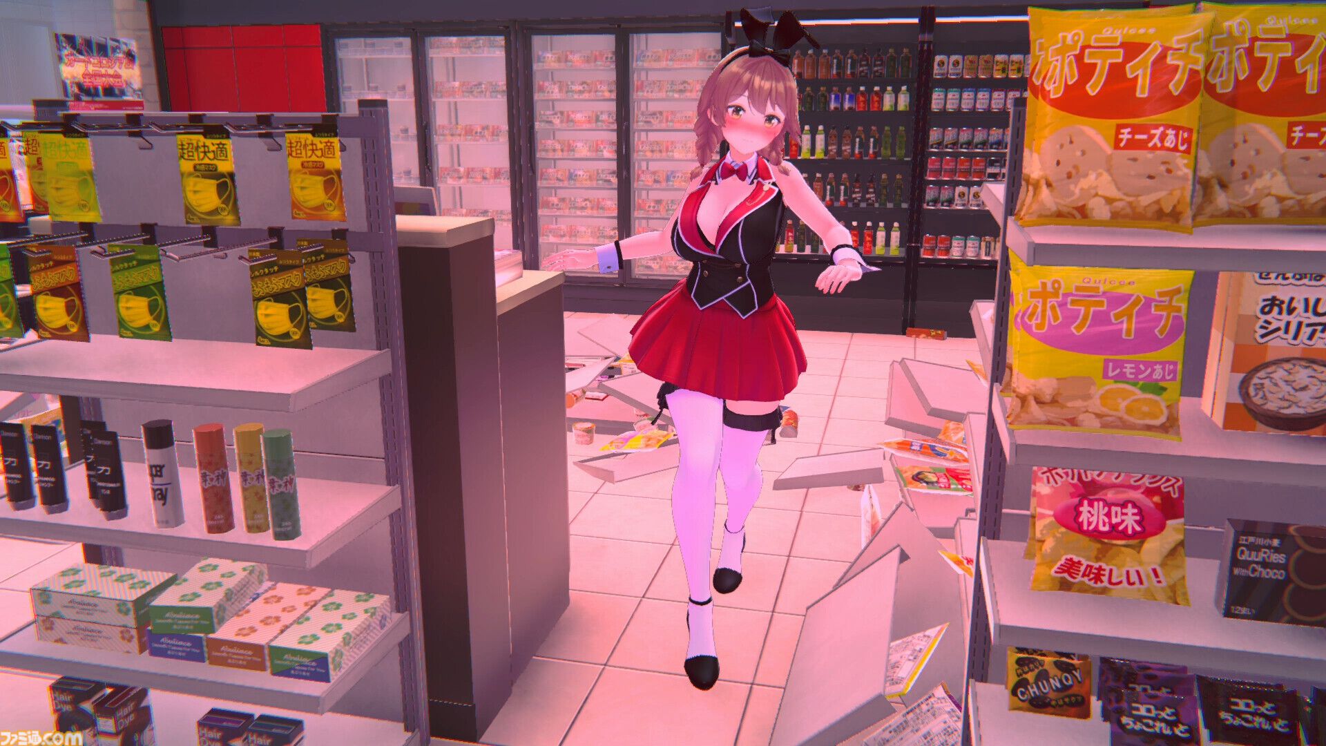 『へべれけ ばにーがーでん』泥酔した女の子を自宅まで誘導する『バニーガーデン』のスピンオフ作が本日発売。ヨガやスキンケアなど表現の限界に迫るおひとり様専用の叡智なゲーム