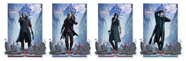 『デビル メイ クライ5』ダンテとバージルのぬいぐるみが当たる。オンラインくじが販売開始。ダンテ、ネロ、バージル、Vのビッグタオルも