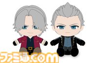 『デビル メイ クライ5』ダンテとバージルのぬいぐるみが当たる。オンラインくじが販売開始。ダンテ、ネロ、バージル、Vのビッグタオルも
