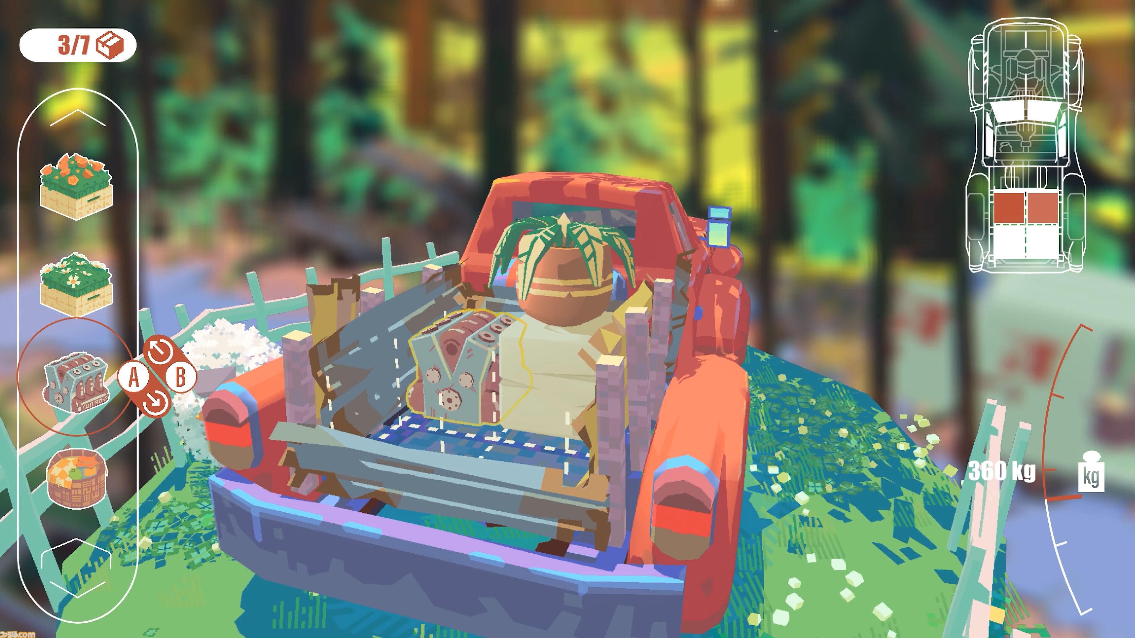 『トラックフル』物理演算と戦いながらトラックで荷物を運ぶ配達アドベンチャー。体験版が配信