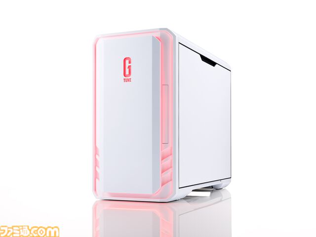 マウスコンピューターから“G TUNE”のホワイトカラーが新登場。白のケースとレッドのイルミネーションが明るさを演出する新モデル