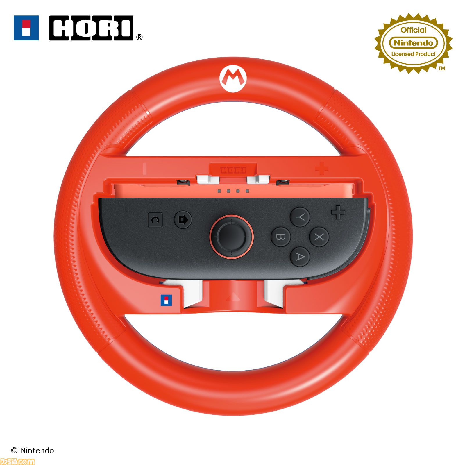 『マリオカート ワールド』をドライブ感覚で楽しめるハンドルアタッチメントがホリより発売。マリオ、ルイージ、ピーチ、ヨッシーの4種がラインアップ