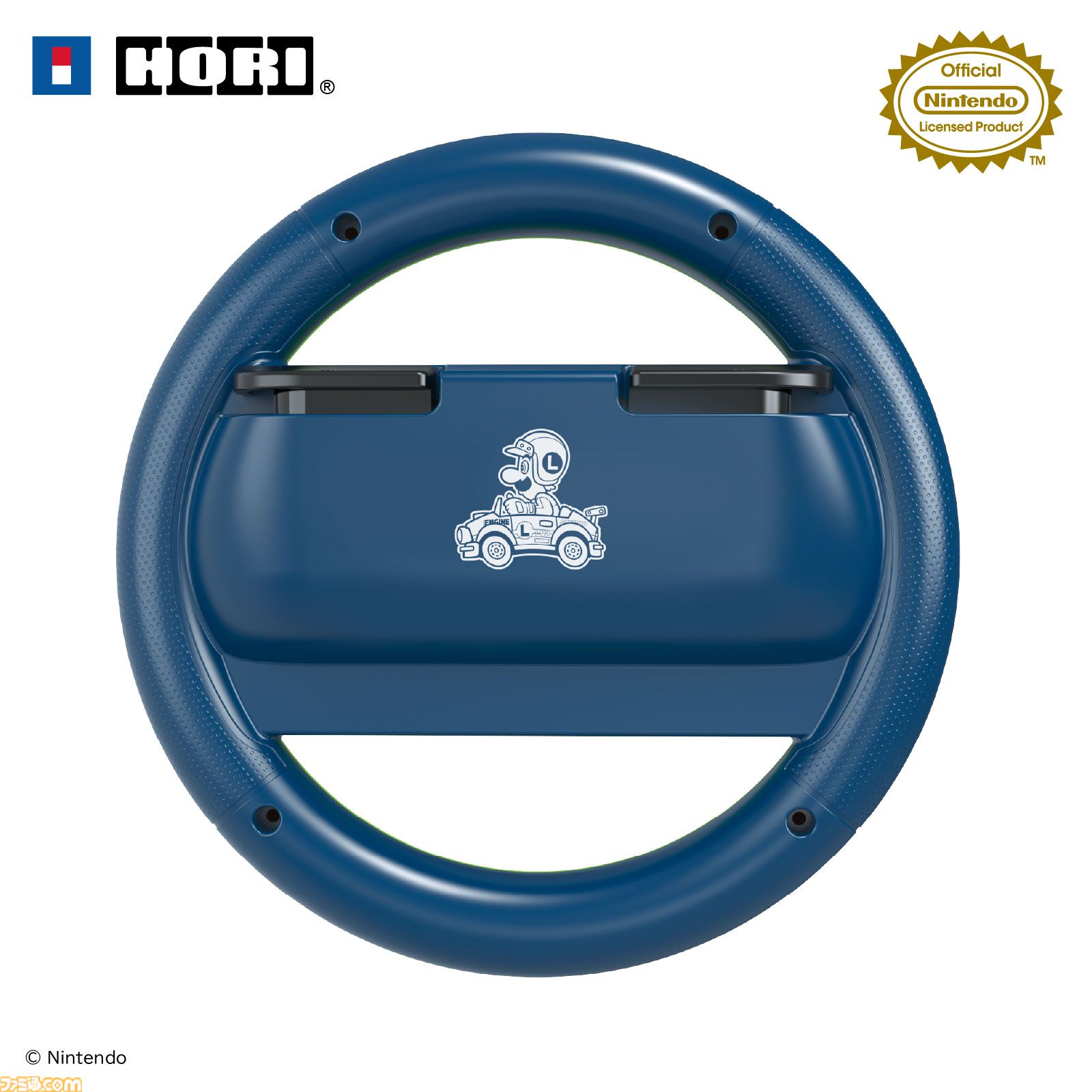 『マリオカート ワールド』をドライブ感覚で楽しめるハンドルアタッチメントがホリより発売。マリオ、ルイージ、ピーチ、ヨッシーの4種がラインアップ