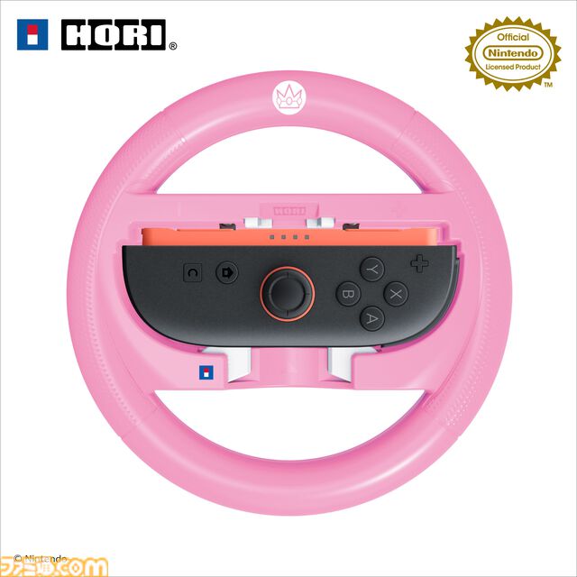 『マリオカート ワールド』をドライブ感覚で楽しめるハンドルアタッチメントがホリより発売。マリオ、ルイージ、ピーチ、ヨッシーの4種がラインアップ