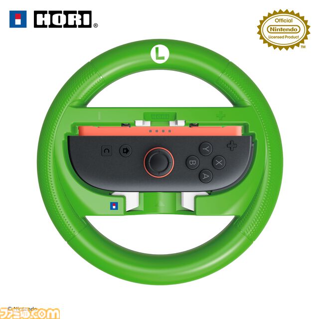 『マリオカート ワールド』をドライブ感覚で楽しめるハンドルアタッチメントがホリより発売。マリオ、ルイージ、ピーチ、ヨッシーの4種がラインアップ