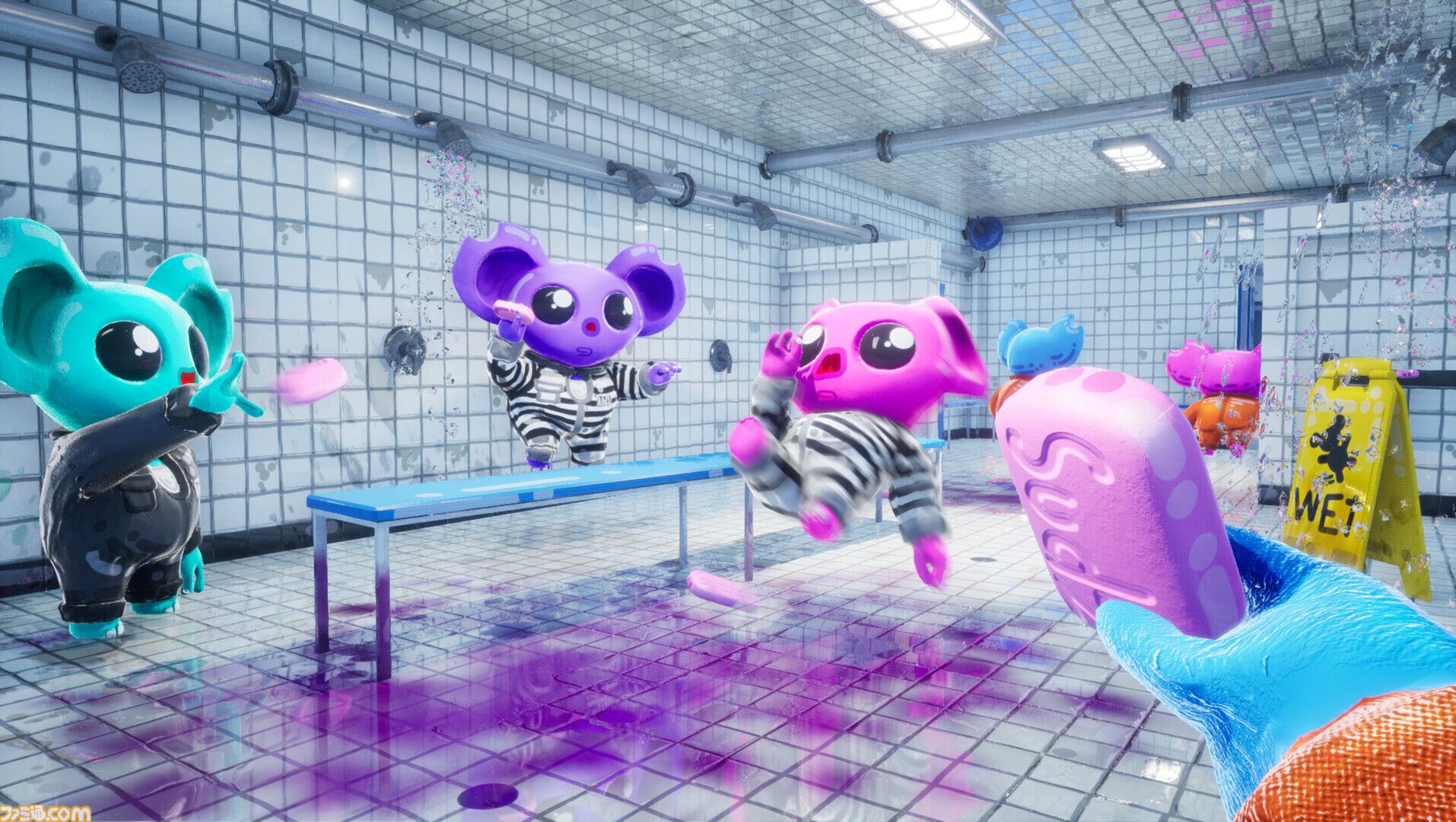 『CUFFBUST』ハチャメチャすぎるマルチプレイ脱獄ゲームが本日（10/15）発売。隠密、ゴリ押し、仲間との協力から裏切りまでなんでもアリ。自分でマップを作ってプレイもできる