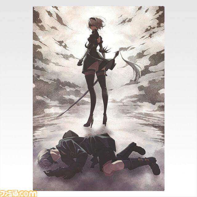 『ニーア オートマタ Ver1.1a』一番くじが本日（10/17）発売。ブラックボックスを手に寄り添う2B＆9Sのそろえて飾りたいフィギュアが登場