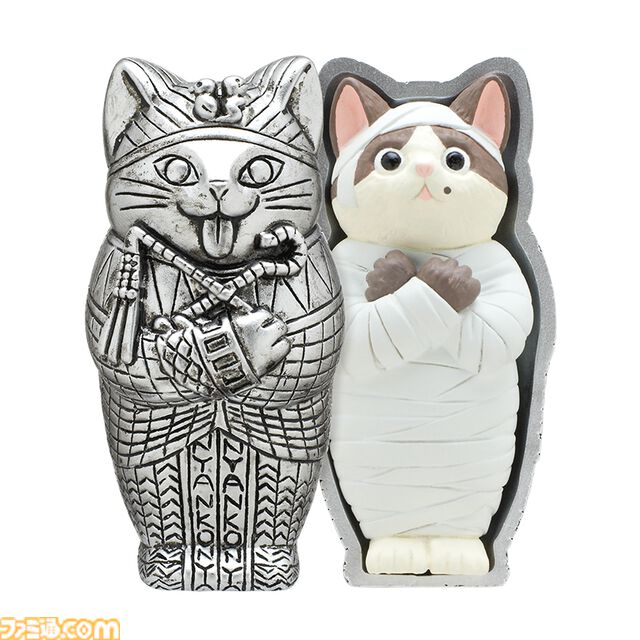 長き眠りから覚めたミイラの猫がフィギュア化。カプセルトイ『ミイラ・キャット』が5月24日発売