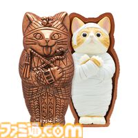 長き眠りから覚めたミイラの猫がフィギュア化。カプセルトイ『ミイラ・キャット』が5月24日発売