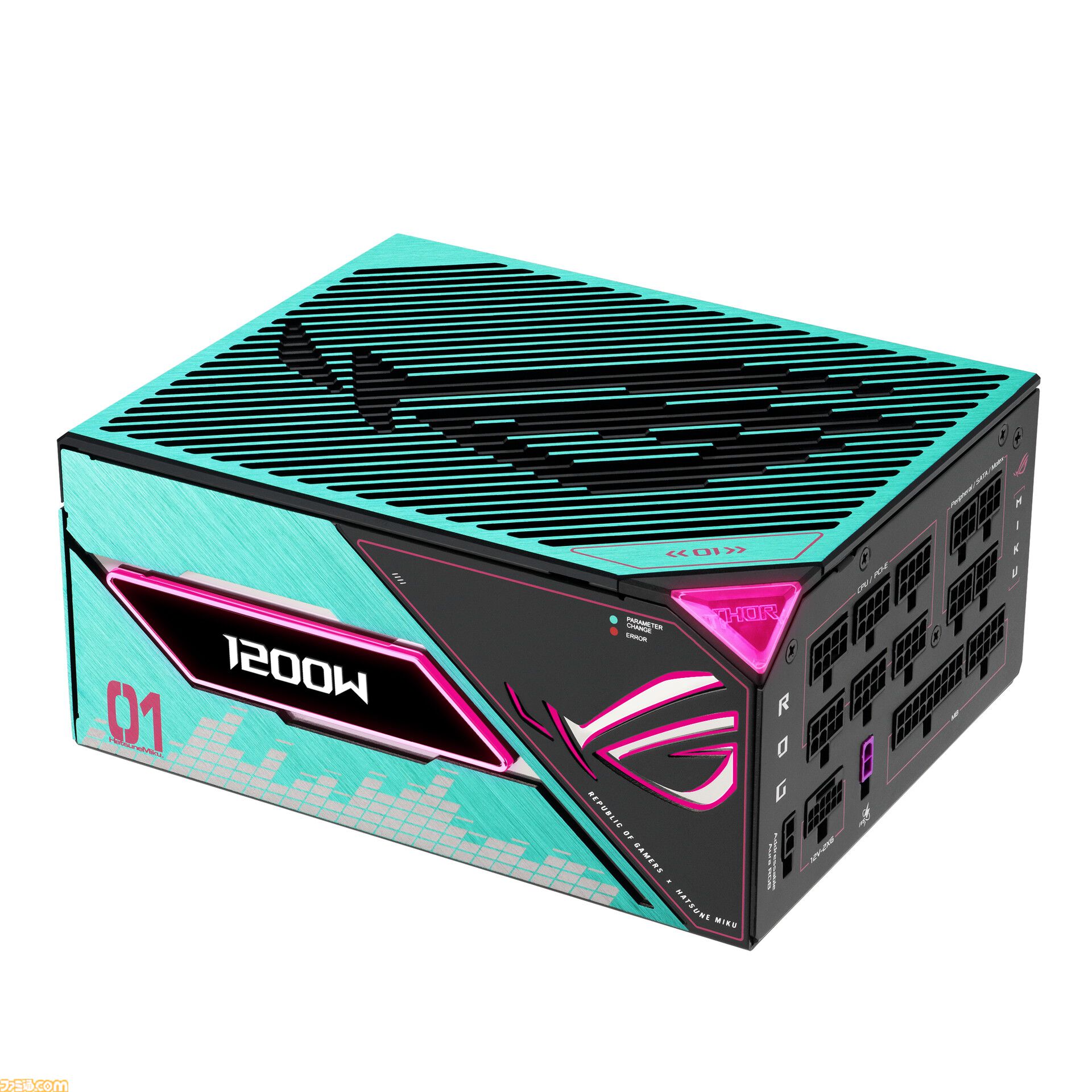 初音ミク ✕ ASUSコラボのゲーミングPCパーツの発売が決定。ミクのイラストやイメージカラーを採用した、スタイリッシュなパーツが多数ラインアップ。“TUF Gaming × 初音ミク”の再販も