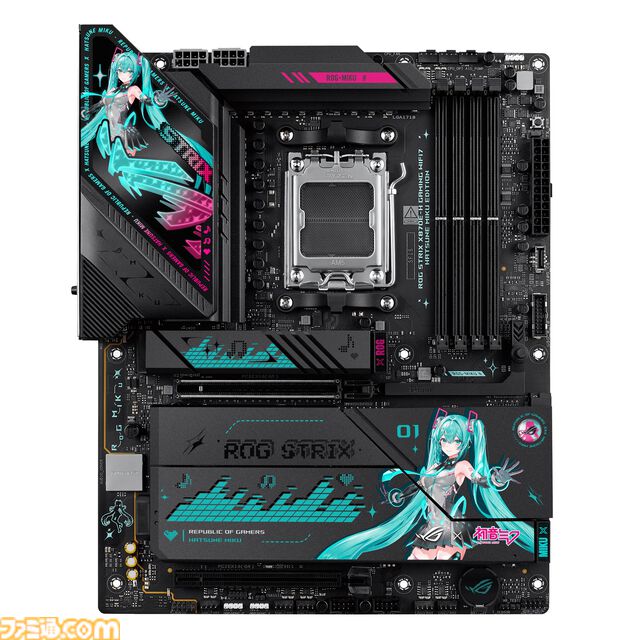 初音ミク ✕ ASUSコラボのゲーミングPCパーツの発売が決定。ミクのイラストやイメージカラーを採用した、スタイリッシュなパーツが多数ラインアップ。“TUF Gaming × 初音ミク”の再販も