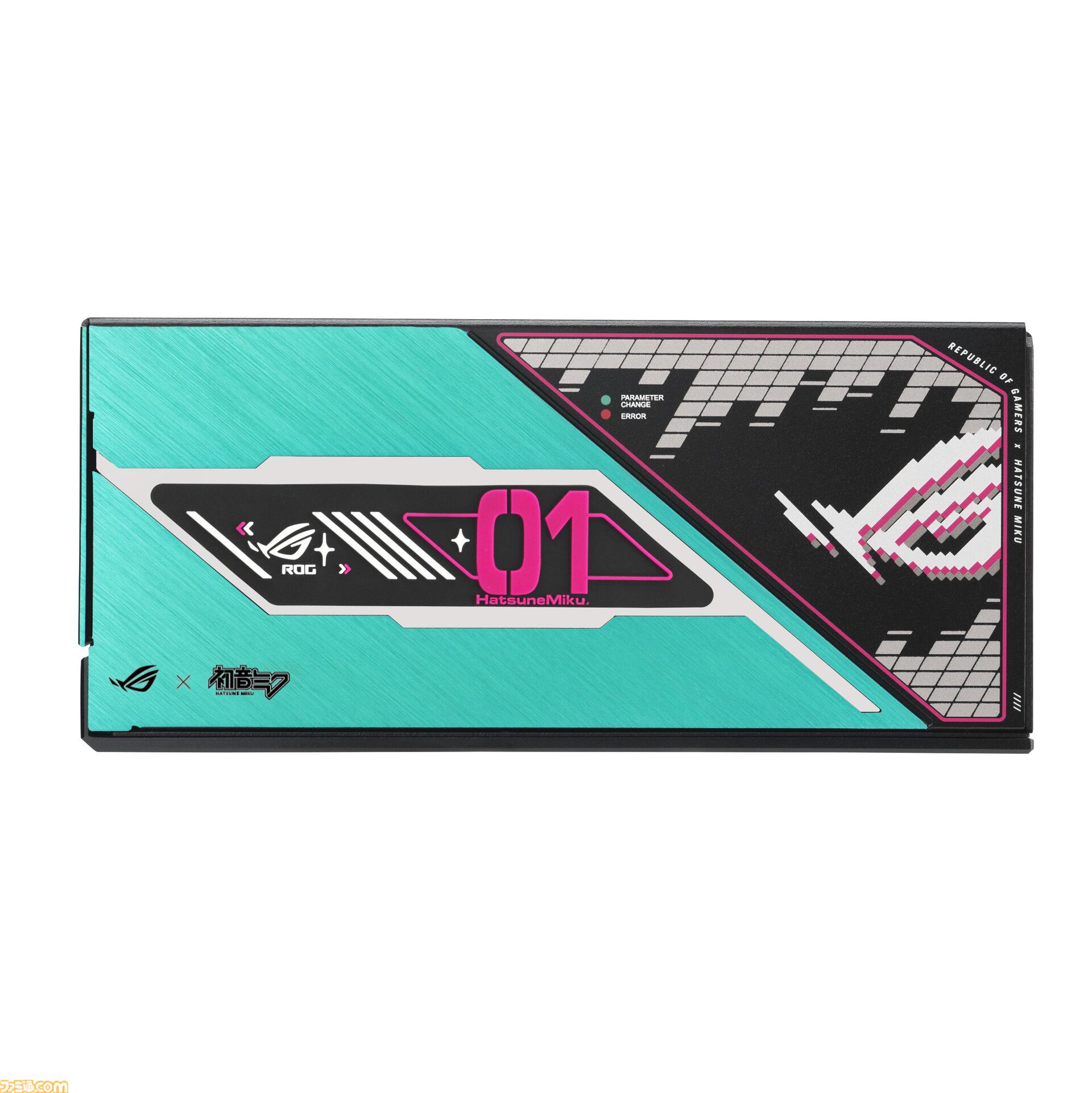 初音ミク ✕ ASUSコラボのゲーミングPCパーツの発売が決定。ミクのイラストやイメージカラーを採用した、スタイリッシュなパーツが多数ラインアップ。“TUF Gaming × 初音ミク”の再販も