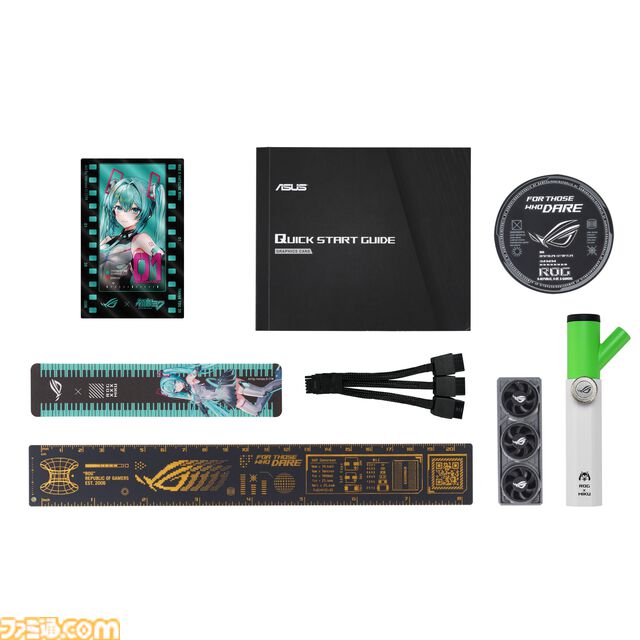 初音ミク ✕ ASUSコラボのゲーミングPCパーツの発売が決定。ミクのイラストやイメージカラーを採用した、スタイリッシュなパーツが多数ラインアップ。“TUF Gaming × 初音ミク”の再販も