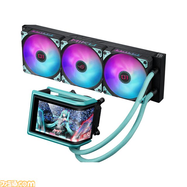 初音ミク ✕ ASUSコラボのゲーミングPCパーツの発売が決定。ミクのイラストやイメージカラーを採用した、スタイリッシュなパーツが多数ラインアップ。“TUF Gaming × 初音ミク”の再販も