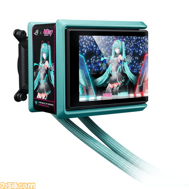 初音ミク ✕ ASUSコラボのゲーミングPCパーツの発売が決定。ミクのイラストやイメージカラーを採用した、スタイリッシュなパーツが多数ラインアップ。“TUF Gaming × 初音ミク”の再販も
