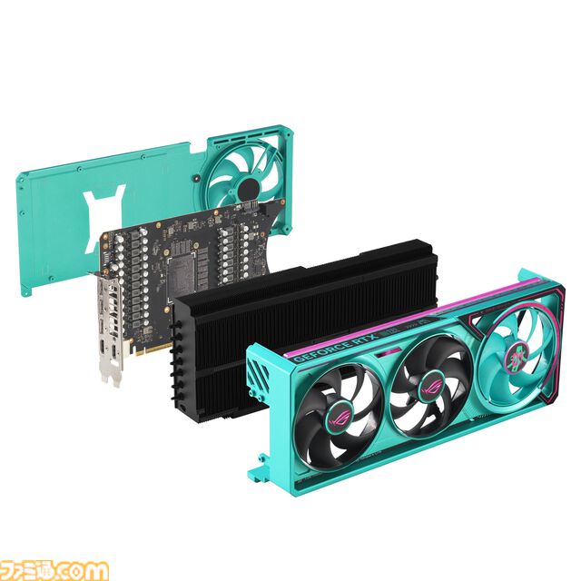 初音ミク ✕ ASUSコラボのゲーミングPCパーツの発売が決定。ミクのイラストやイメージカラーを採用した、スタイリッシュなパーツが多数ラインアップ。“TUF Gaming × 初音ミク”の再販も