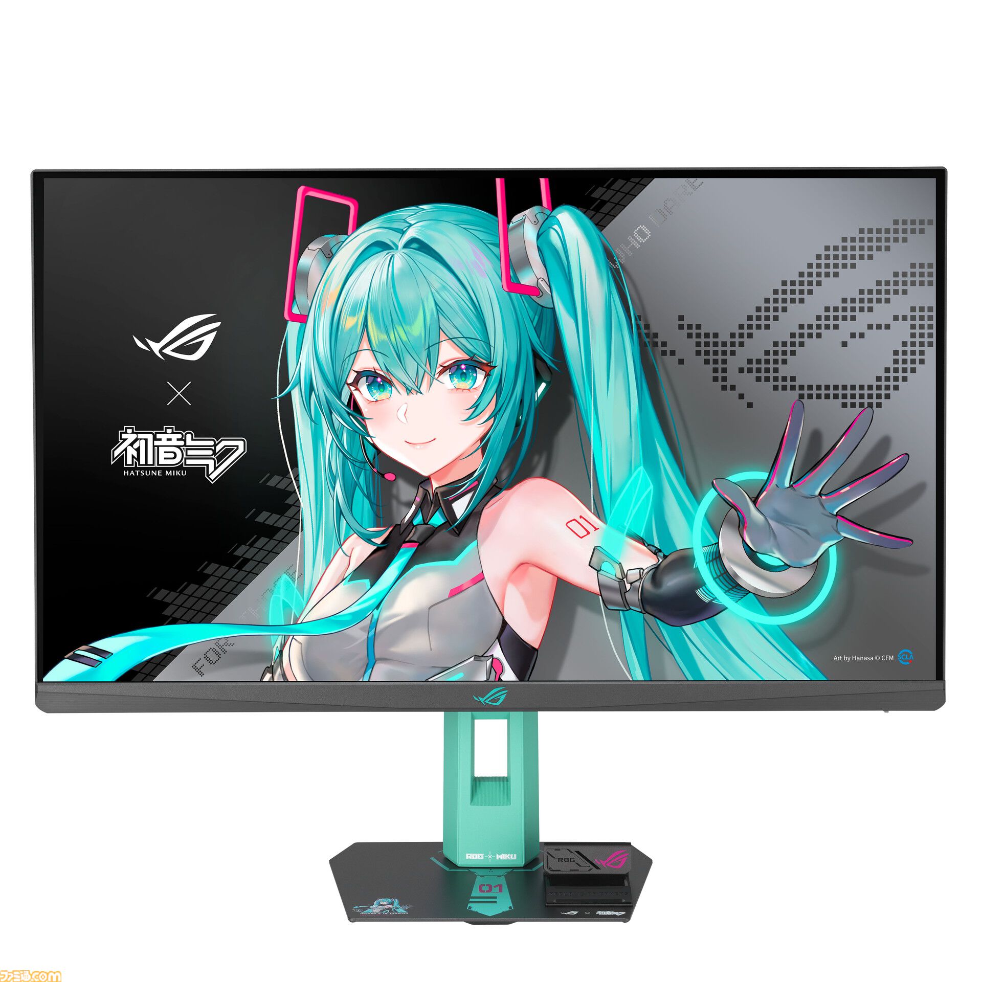 初音ミク ✕ ASUSコラボのゲーミングPCパーツの発売が決定。ミクのイラストやイメージカラーを採用した、スタイリッシュなパーツが多数ラインアップ。“TUF Gaming × 初音ミク”の再販も
