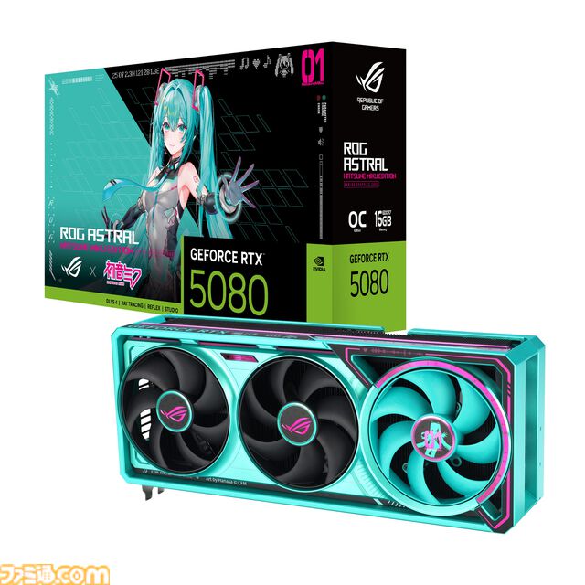 初音ミク ✕ ASUSコラボのゲーミングPCパーツの発売が決定。ミクのイラストやイメージカラーを採用した、スタイリッシュなパーツが多数ラインアップ。“TUF Gaming × 初音ミク”の再販も