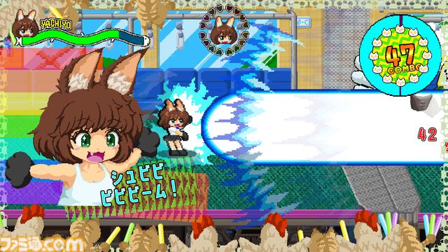 『ネコパワー！やちよ』猫ちゃんといっしょにワルモノ退治。90年代レトロ風のドット絵アクション体験版が公開