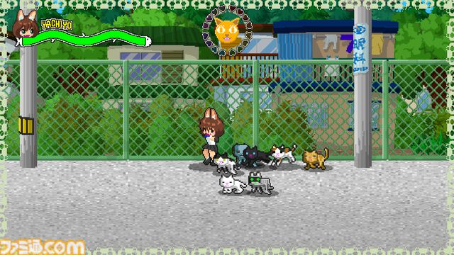 『ネコパワー！やちよ』猫ちゃんといっしょにワルモノ退治。90年代レトロ風のドット絵アクション体験版が公開