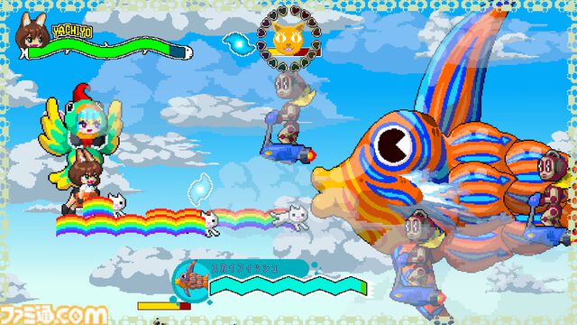 『ネコパワー！やちよ』猫ちゃんといっしょにワルモノ退治。90年代レトロ風のドット絵アクション体験版が公開