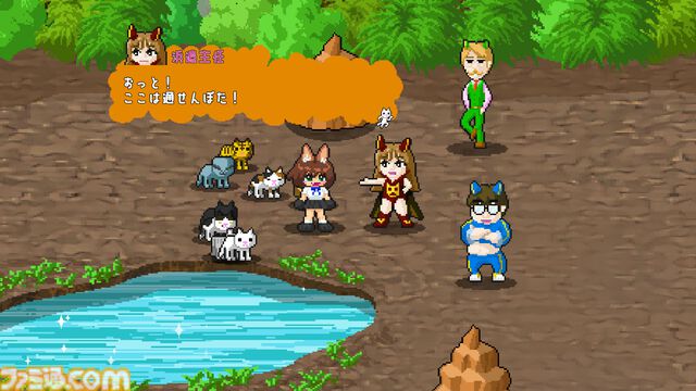 『ネコパワー！やちよ』猫ちゃんといっしょにワルモノ退治。90年代レトロ風のドット絵アクション体験版が公開