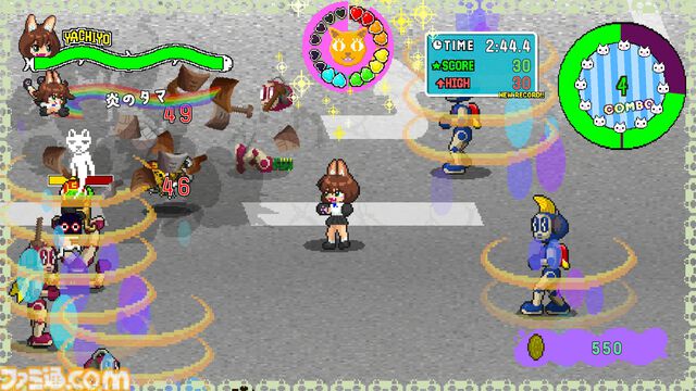 『ネコパワー！やちよ』猫ちゃんといっしょにワルモノ退治。90年代レトロ風のドット絵アクション体験版が公開