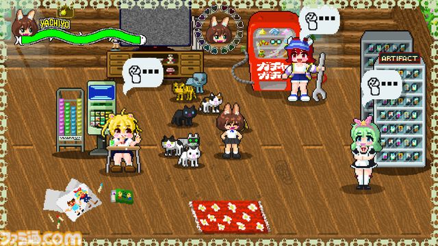 『ネコパワー！やちよ』猫ちゃんといっしょにワルモノ退治。90年代レトロ風のドット絵アクション体験版が公開