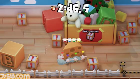 『Little Cheese Works』ネコに見つからずにチーズをゴールまで運ぶ協力型アクションの無料体験版が配信。ネズミたちは1回のミスで給料が無くなるブラック企業勤め