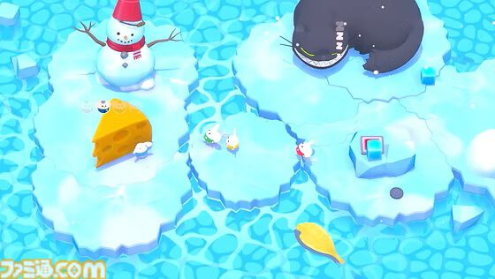 『Little Cheese Works』ネコに見つからずにチーズをゴールまで運ぶ協力型アクションの無料体験版が配信。ネズミたちは1回のミスで給料が無くなるブラック企業勤め