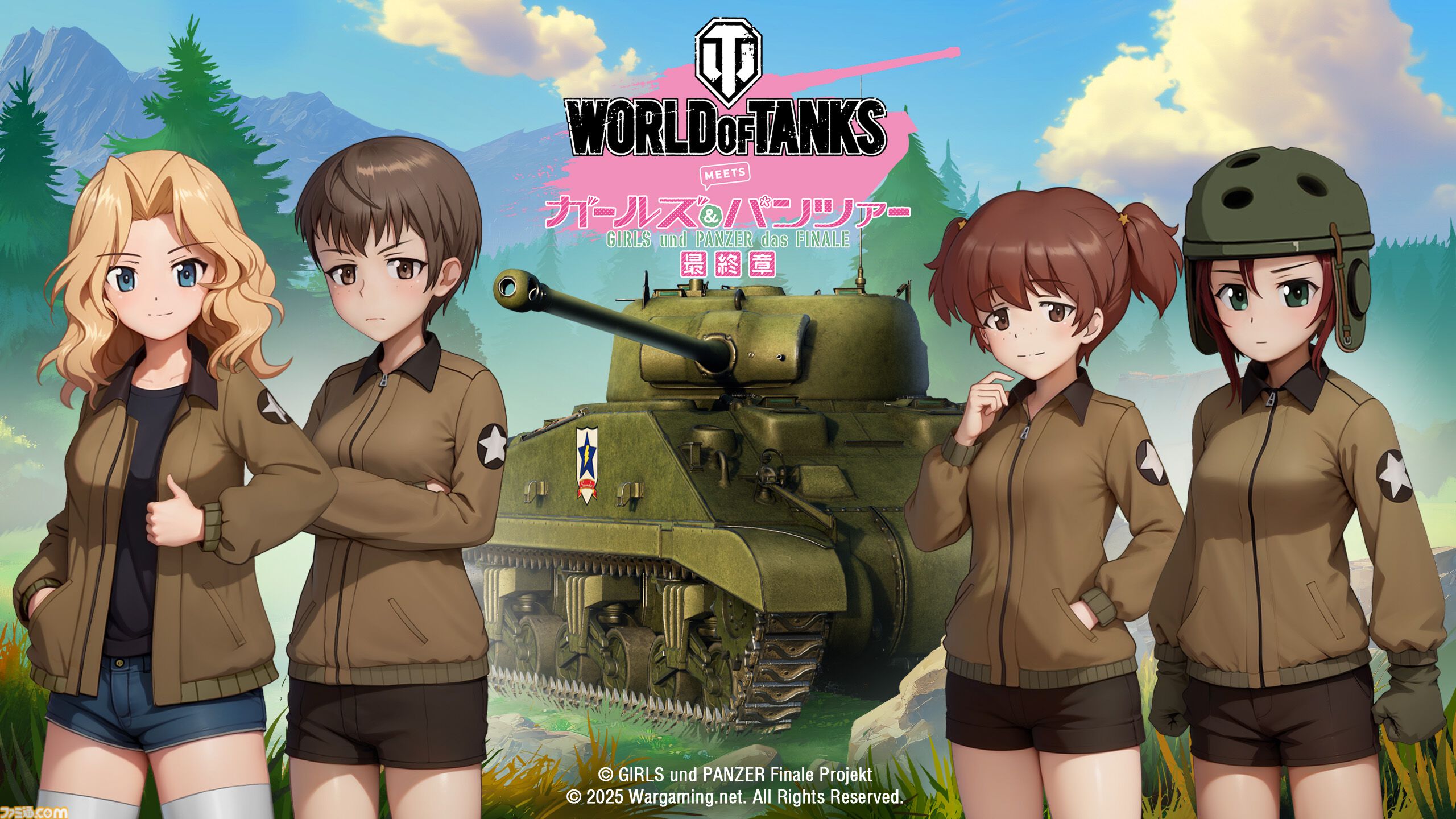 『World of Tanks』×『ガールズ＆パンツァー』コラボが本日（10/20）より開幕。サンダース大学付属高校から4名の限定コラボ搭乗員が登場