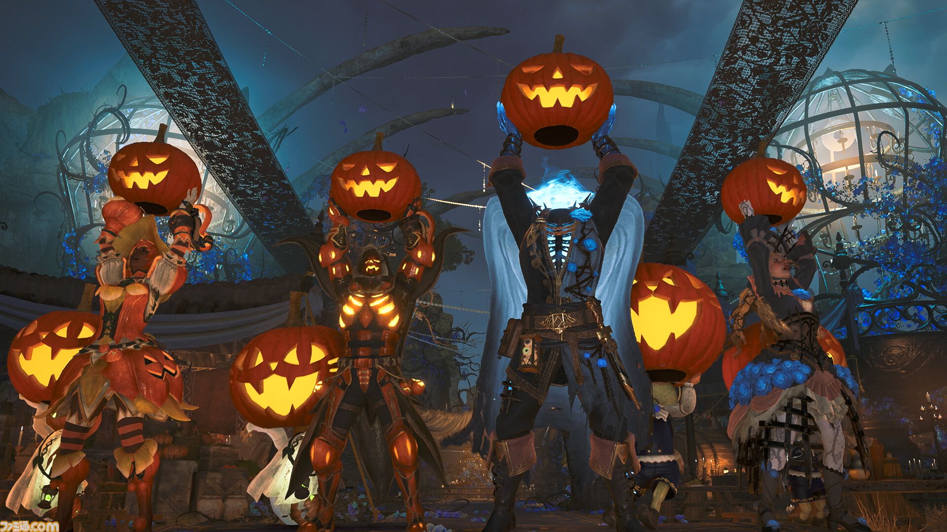 『モンハンワイルズ』ハロウィンイベント“交わりの祭事【夢灯の儀】”が10月22日より開催。祭事チケットでデュラハンのような装備などが作れる