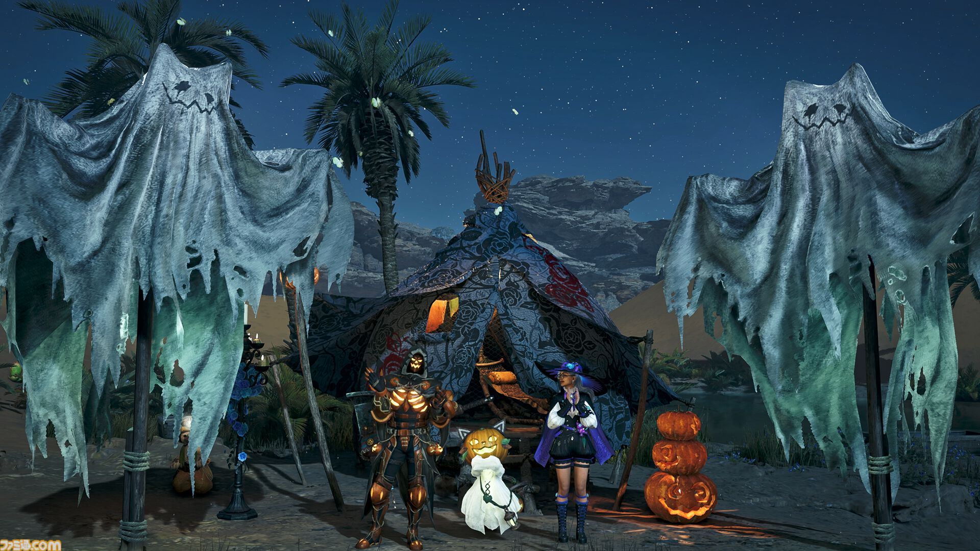 『モンハンワイルズ』ハロウィンイベント“交わりの祭事【夢灯の儀】”が10月22日より開催。祭事チケットでデュラハンのような装備などが作れる