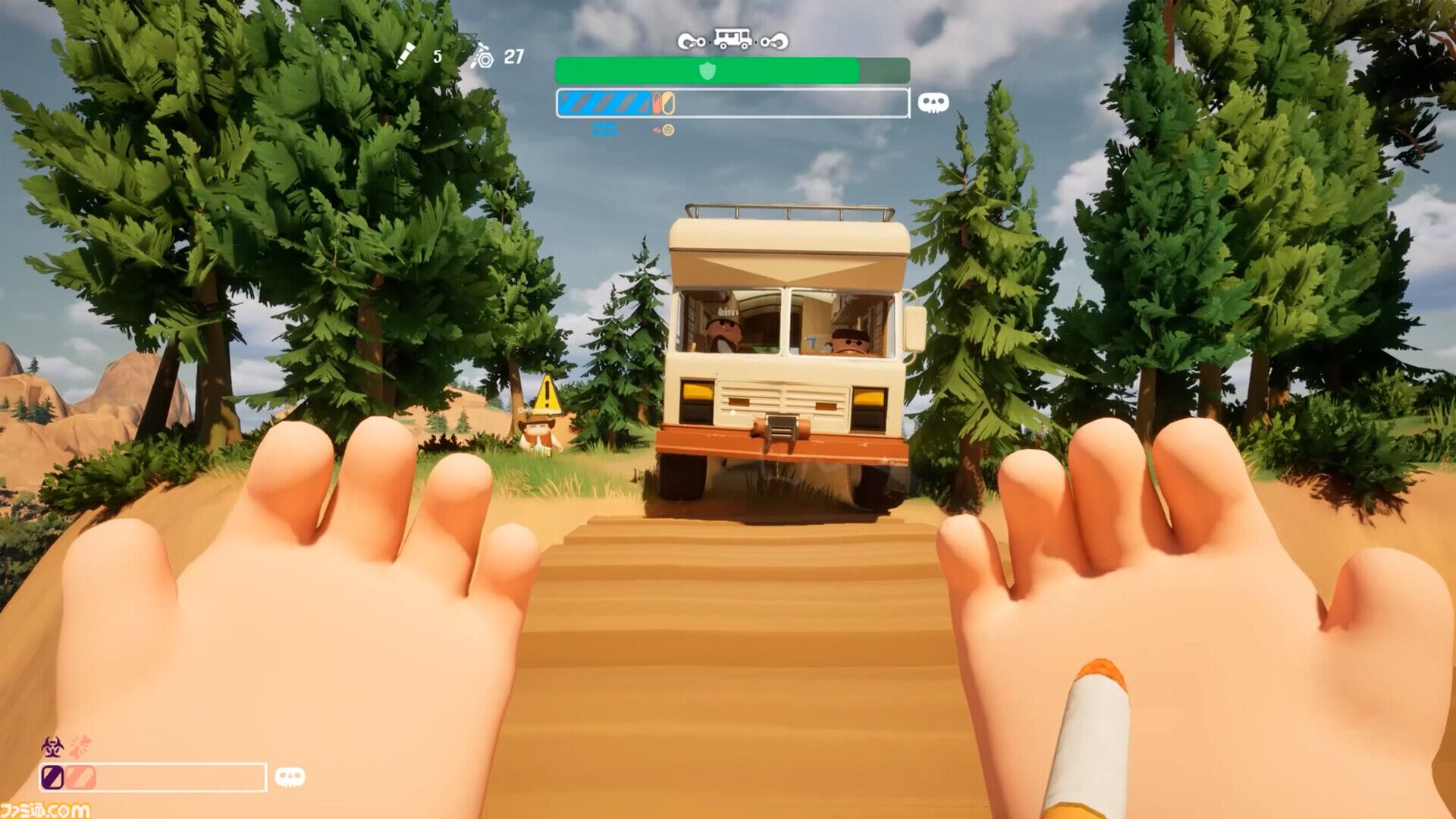 『RV There Yet?』キャンピングカーで渓谷を抜ける超過酷な帰宅サバイバル。絶壁や猛獣だらけの悪路を最大4人で協力運転。10月22日発売