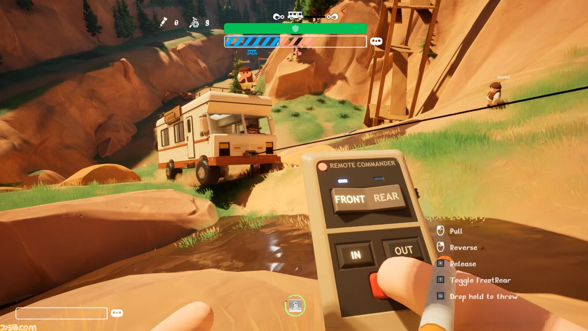 『RV There Yet?』キャンピングカーで渓谷を抜ける超過酷な帰宅サバイバル。絶壁や猛獣だらけの悪路を最大4人で協力運転。10月22日発売