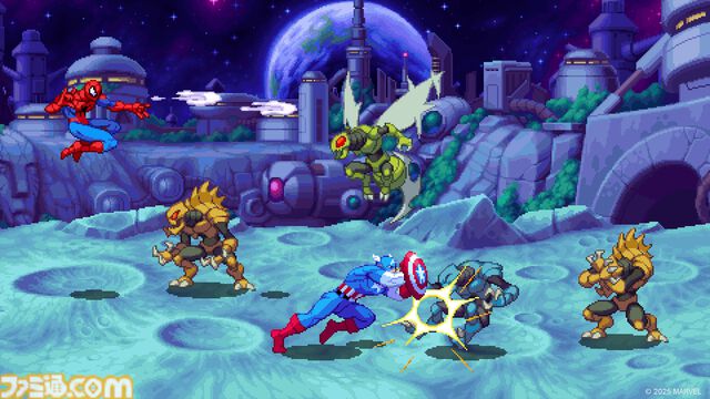 『マーベル コズミック インベージョン』アイアンマンやキャプテン・アメリカなど15人のヒーローが集結。マーベルヒーローがタッグで挑むベルトスクロールアクションが12月2日配信