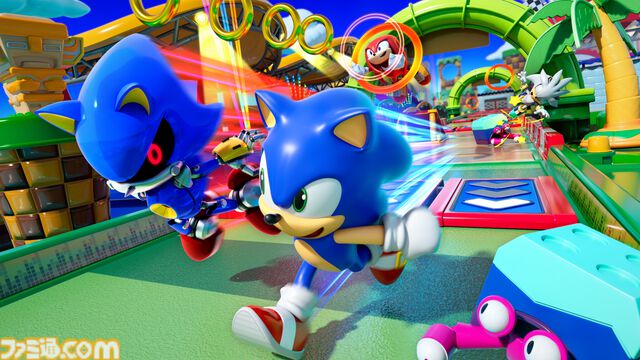 『ソニックランブル』11月5日にいよいよリリース。最大32人で戦う基本プレイ無料のパーティーロワイヤル。おもちゃの世界でソニックたちが走り回る