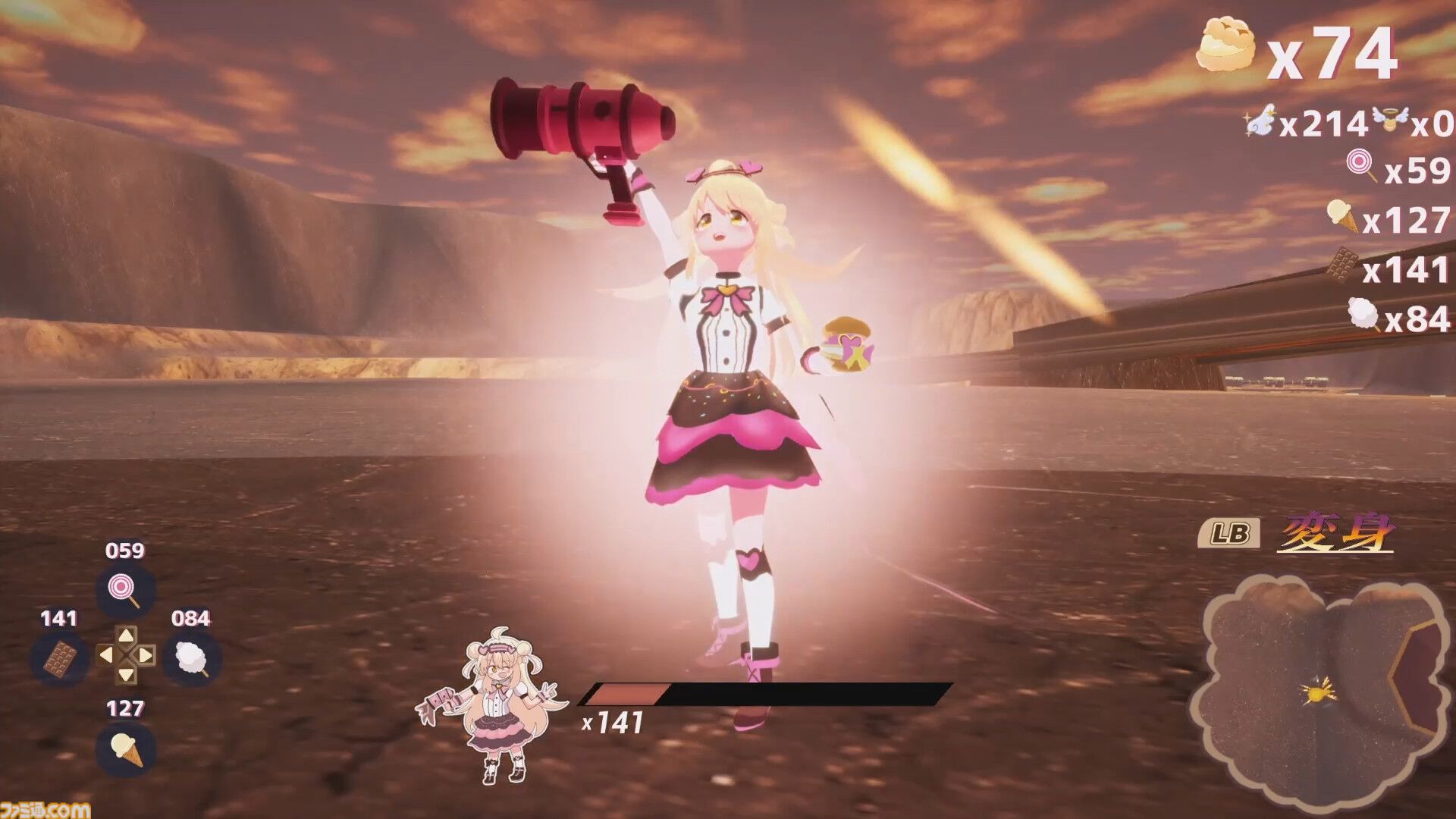『シュークリームコレクトホイップ！』 個人開発によるポップな本格派3D箱庭アクションが2026年1月5日発売予定。『スーパーマリオサンシャイン』のゲーム性をインスパイア