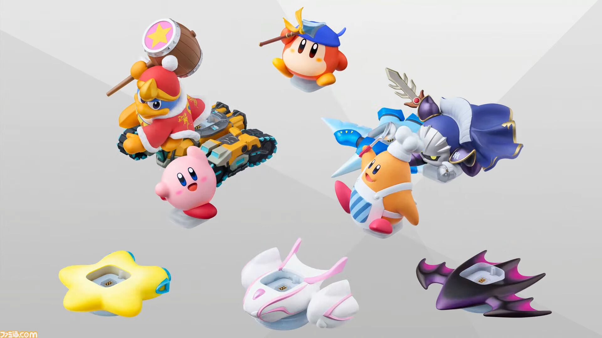 『カービィのエアライダー』メタナイト、デデデ大王、コックカワサキのamiiboが登場。エアライドマシンの乗せ換えも可能。変形も！【エアライダーDirect2】