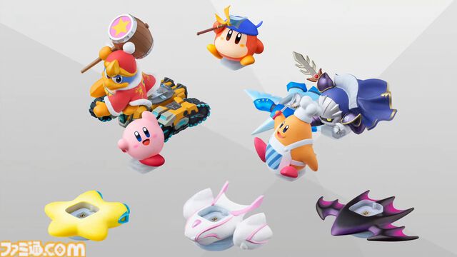 『カービィのエアライダー』メタナイト、デデデ大王、コックカワサキのamiiboが登場。エアライドマシンの乗せ換えも可能。変形も！【エアライダーDirect2】