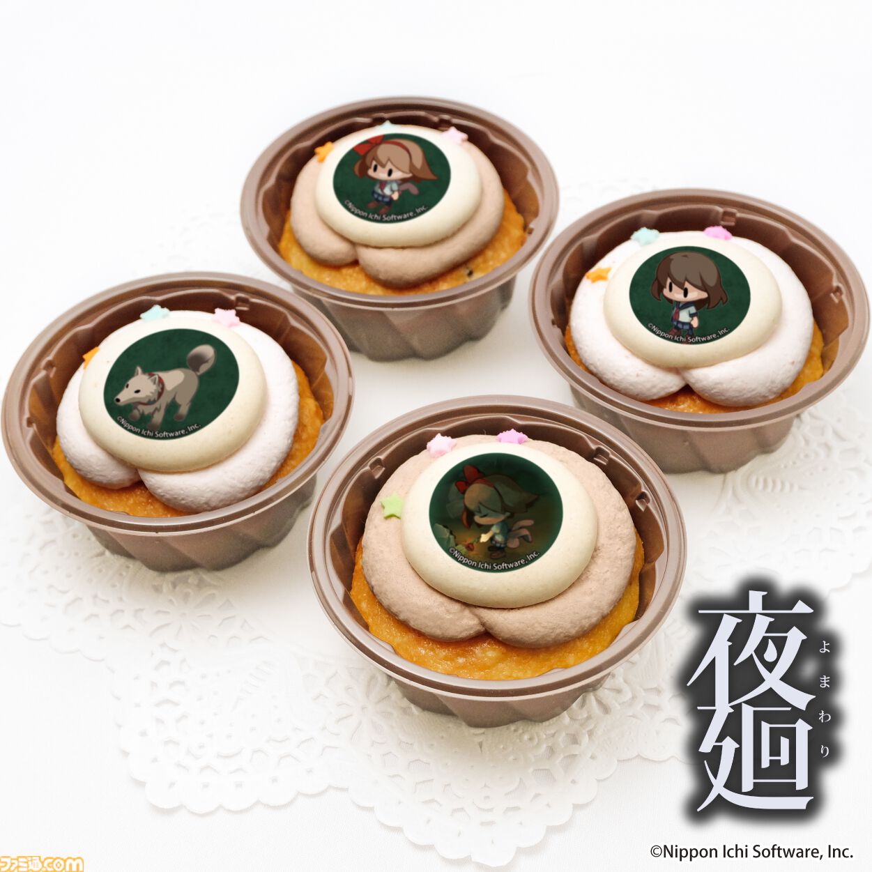 『夜廻』少女やユズなどキャラクターたちをプリントしたスイーツが販売開始。期間限定だったスイーツがデザインを一新して定番商品化