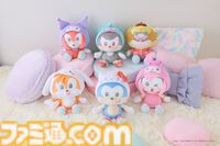 ソニックたちとサンリオキャラのフードがかわいい。ぬいぐるみがセガストアTOKYOで先行販売。ソニックとハローキティによるグリーティングも