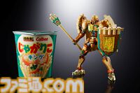 【超合金】“じゃがりこ”が杖と盾を持った騎士王“じゃがりこキング”に変身。カップにぎっしり詰まったじゃがりこモードも搭載【予約受付中】