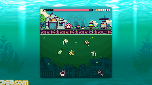 『終末ミジンコラボラトリー』終末世界で働く少女を見守る放置系ゲーム。PCデスクトップ画面の片隅で微生物サンプル集め