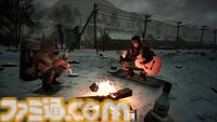 『MISERY』ローポリグラフィックの終末世界サバイバルが本日（10/24）発売。バケモノたちが蔓延る核戦争後の地上。仲間といっしょに物資を集め焚き火を囲う